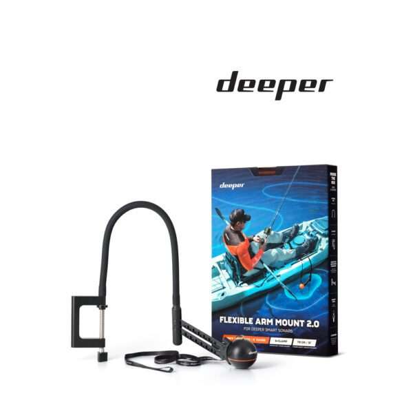 Deeper Sonar Flex Mount 2.0 – Versatile & Secure Mount for Kayak, Boat & Dock Fishing